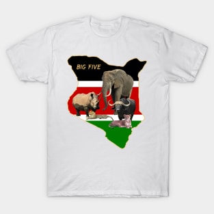 BigFive on safari in Kenya / Africa T-Shirt